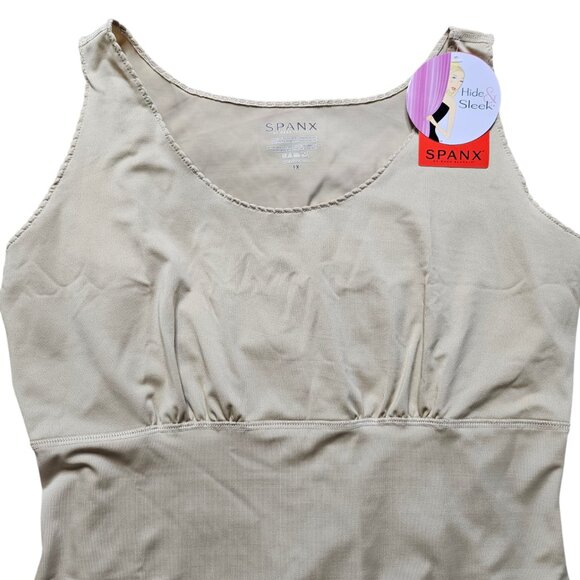 NWT Spanx Total Taming Tank Women's SZ 1X Nude Shapewear Hide & Sleek Top Layer - Picture 4 of 8